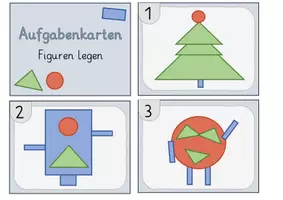 Vorschau - Spiele - Geometrische Formen (Aufgabenkarten) legen - Seite 2
