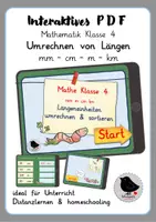 Vorschau - Stationenlernen - interaktives PDF im Sparpaket: Rechnen mit Längen - Deckblatt