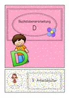 Vorschau - Arbeitsblätter - Buchstabenerarbeitung/Buchstabentraining Buchstabe D - Deckblatt