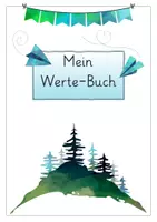 Vorschau - Stundenentwürfe - Mein Werte-Buch (WACHSENDES MATERIALPAKET) - Deckblatt