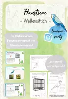 Vorschau - Unterrichtsreihen - Haustiere: Wellensittich (Kl. 1) - Deckblatt