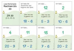 Vorschau - Spiele - Großes Materialpaket: Rechenspiel "Ich habe... wer hat.." ZR 20 - Seite 2