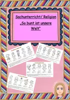 Vorschau - Arbeitsblätter - So bunt ist unsere Welt- Arbeitsblätter Klasse 1 bis 4 - Deckblatt