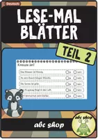 Vorschau - Arbeitsblätter - Lese-Mal-Blätter Teil 2 für die 1. Klasse und 2. Klasse (12 ABs, Leseverständnis) - Deckblatt