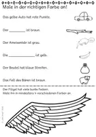 Vorschau - Arbeitsblätter - Lese-Mal-Blätter Teil 2 für die 1. Klasse und 2. Klasse (12 ABs, Leseverständnis) - Seite 2