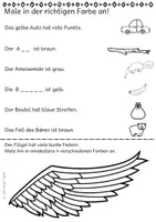 Vorschau - Arbeitsblätter - Lese-Mal-Blätter Teil 2 für die 1. Klasse und 2. Klasse (12 ABs, Leseverständnis) - Seite 3