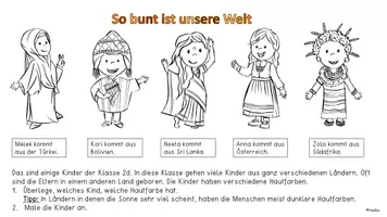Vorschau - Arbeitsblätter - So bunt ist unsere Welt- Arbeitsblätter Klasse 1 bis 4 - Seite 2