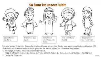 Vorschau - Arbeitsblätter - So bunt ist unsere Welt- Arbeitsblätter Klasse 1 bis 4 - Seite 3