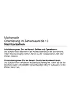 Vorschau - Arbeitsblätter - Nachbarzahlen (Zahlenraum bis 10) - Seite 1