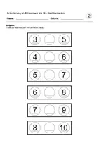 Vorschau - Arbeitsblätter - Nachbarzahlen (Zahlenraum bis 10) - Seite 3