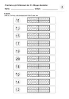 Vorschau - Arbeitsblätter - Mengen darstellen (Zahlenraum bis 20) - Seite 3