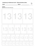 Vorschau - Arbeitsblätter - Ziffernschreibkurs (klein) (Zahlenraum bis 20) - Deckblatt