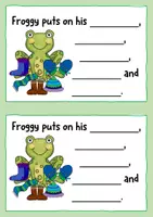 Vorschau - Arbeitsblätter - Froggy gets dressed - Minibuch - Seite 2