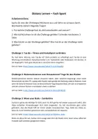Vorschau - Arbeitsblätter - it´s challenge-time - Teil 2 - Distanzlernen Sport Homeschooling - Deckblatt