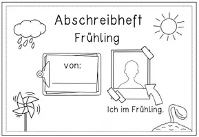 Vorschau - Arbeitsblätter - Frühling - Lesen, abschreiben, malen für die 1.Klasse - Seite 1