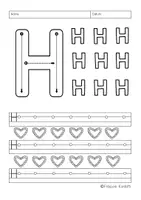 Vorschau - Arbeitsblätter - Buchstabenerarbeitung/Buchstabentraining Buchstabe H - Seite 3