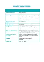Vorschau - Poster - How to write a letter - Merkblatt | Anleitung - Seite 1