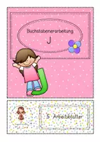 Vorschau - Arbeitsblätter - Buchstabenerarbeitung/Buchstabentraining Buchstabe J - Deckblatt