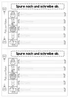 Vorschau - Arbeitsblätter - Abschreibheft Ostern Klasse 1 – Miniheft Druckschrift (Deutsch Grundschule, Abschreiben üben) - Seite 2