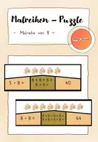 Vorschau - Spiele - Einmaleins - Legepuzzle: Malreihe von 8 - Deckblatt