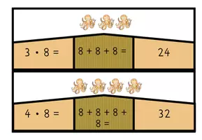 Vorschau - Spiele - Einmaleins - Legepuzzle: Malreihe von 8 - Seite 3