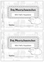 Vorschau - Arbeitsblätter - Haustiere - Mini Heft- Das Meerschweinchen Klasse 2/3 - Seite 1