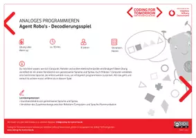 Vorschau - Stundenentwürfe - CFT Analoges Programmieren Warmup Decodierungsspiel - Deckblatt