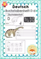 Vorschau - Arbeitsblätter - Miniheft zum Buchstaben D d - Deckblatt