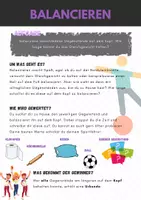 Vorschau - Arbeitsblätter - Wochenchallenge Balancieren Kl. 7 mit Arbeitsblatt - Seite 1