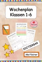Vorschau - Anderer Materialtyp - Wochenplan Klassen 1-6 (Homeschooling) editierbar - Deckblatt