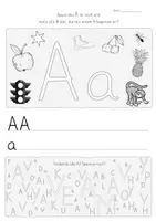 Vorschau - Arbeitsblätter - Buchstabe A: Buchstabenerarbeitung - Seite 1