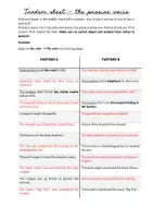 Vorschau - Arbeitsblätter - Tandem sheet passive voice - Deckblatt