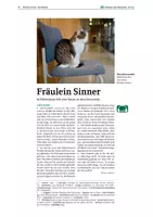 Vorschau - Arbeitsblätter - Presse und Sprache Extra: Fräulein Sinner - die Uni-Katze - Seite 1