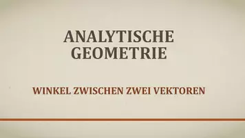 Vorschau - Präsentationen/Tafelbilder - Tafelbilder - Winkel zwischen zwei Vektoren - Seite 1