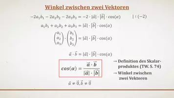 Vorschau - Präsentationen/Tafelbilder - Tafelbilder - Winkel zwischen zwei Vektoren - Seite 3