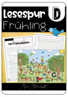 Vorschau - Arbeitsblätter - Lesespurgeschichte Frühling - 2-fach differenziert - Deckblatt