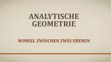 Vorschau - Präsentationen/Tafelbilder - Tafelbilder - Schnittwinkel zwischen zwei Ebenen - Seite 1