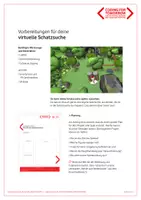 Vorschau - Stationenlernen - CFT CoSpaces Arbeitsblatt virtuelle Schatzsuche - Seite 1