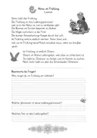Vorschau - Arbeitsblätter - Lesetext mit Schreibanlass - Alma im Frühling | Homeschooling-geeignet - Seite 3