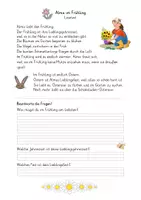 Vorschau - Arbeitsblätter - Lesetext mit Schreibanlass - Alma im Frühling | Homeschooling-geeignet - Seite 2