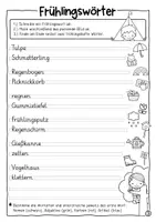 Vorschau - Arbeitsblätter - Schönschreibheft Frühling (Schönschrift, Schreibschrift) - Seite 2