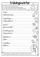 Vorschau - Arbeitsblätter - Schönschreibheft Frühling (Schönschrift, Schreibschrift) - Seite 3