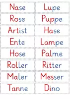 Vorschau - Merkblätter - Lernwörter/ Lesewörter - Seite 2