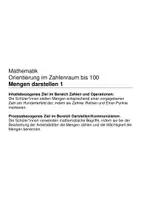 Vorschau - Arbeitsblätter - Mengen darstellen (Zahlenraum bis 100) - Seite 1