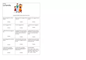 Vorschau - Arbeitsblätter - Die Familie (Rätsel) / La famille FLE (devinette) - Seite 1