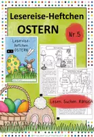 Vorschau - Arbeitsblätter - Lesereise-Heftchen Nr. 5 Ostern - Deckblatt