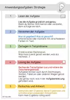 Vorschau - Arbeitsblätter - Strategie für Anwendungsaufgaben Klasse 5/6 - Seite 1
