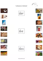 Vorschau - Arbeitsblätter - DaZ-Material zum Wortschatz: "Frühstück" - Seite 3