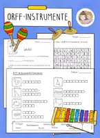 Vorschau - Arbeitsblätter - Orff-Instrumente im Musikunterricht, Musik Grundschule, Carl Orff - Deckblatt
