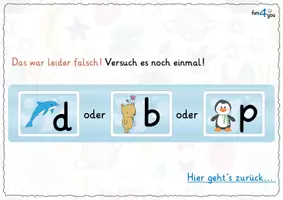 Vorschau - Interaktives Material - b, d oder p? - Interaktives PDF für Leseanfänger - Seite 3